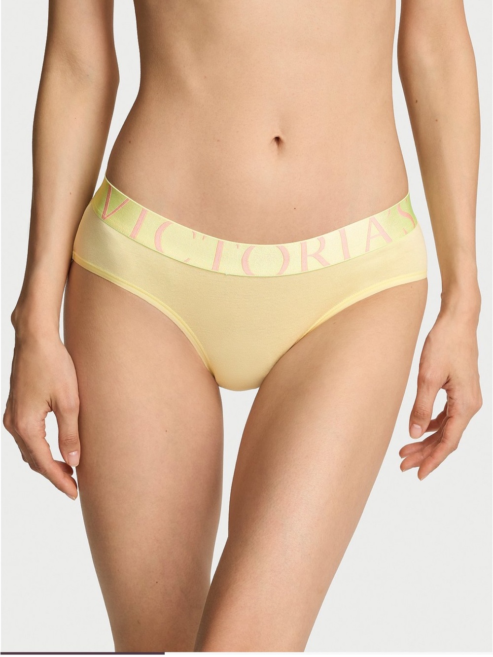 Victoria's Secret Exploded Logo Cotton Hiphugger Panty size small new with tags